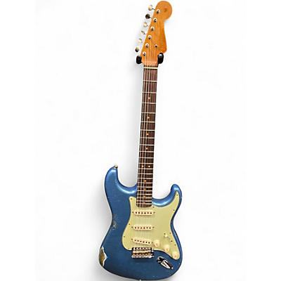 Used Fender Custom Shop W22 LTD 63 Stratocaster Relic Aged Lake Placid Blue Solid Body Electric Guitar