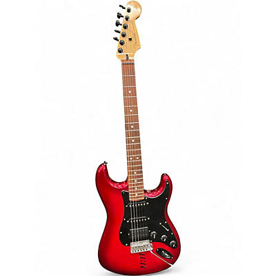 Used Fender Customized Player II Stratocaster HSS Candy Red Burst Solid Body Electric Guitar