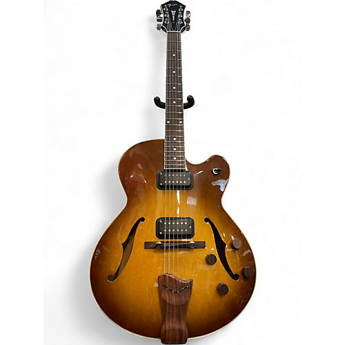 Used Fender D'Aquisto Standard MIJ Sunburst Hollow Body Electric Guitar Sunburst