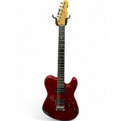 Used Fender DELUX TELECASTER QMT HH BING CHERRY TRANSPARENT Solid Body Electric Guitar