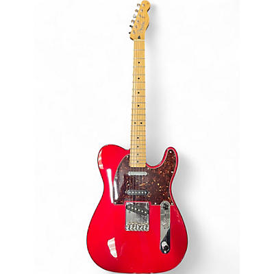Used Fender DELUXE NASHVILLE TELECASTER RED Solid Body Electric Guitar