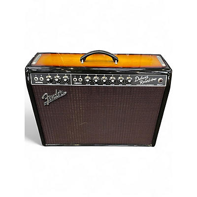 Used Fender DELUXE REVERB 3 TONE SUNBURST Tube Guitar Combo Amp