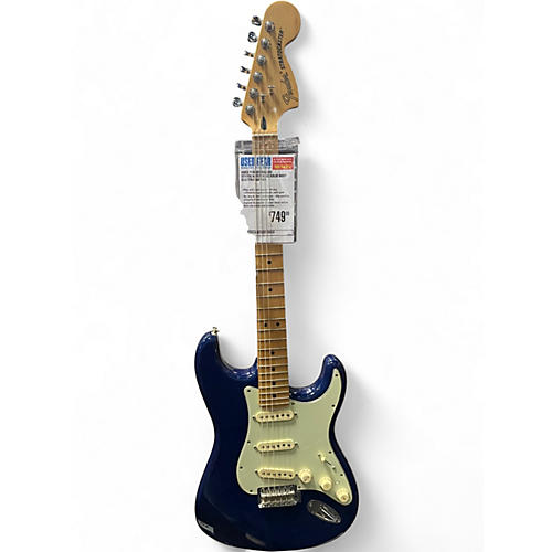 Used Fender DELUXE STATOCASTER Blue Solid Body Electric Guitar Blue