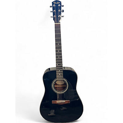 Used Fender DG-11E Black Acoustic Guitar