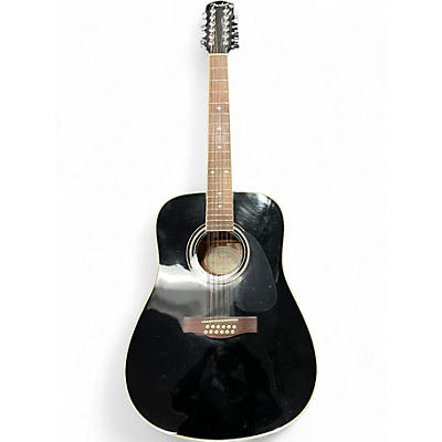 Used Fender DG-16E 12 String Black 12 String Acoustic Electric Guitar