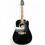 Used Fender DG-16E 12 String Black 12 String Acoustic Electric Guitar Black
