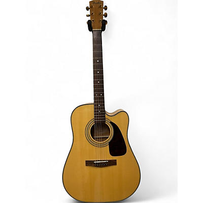 Used Fender DG-22CE Natural Acoustic Guitar
