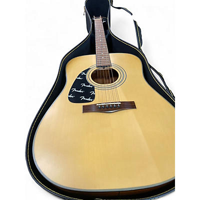 Used Fender DG10 Left Handed Natural Acoustic Guitar