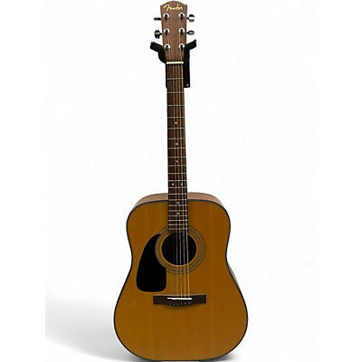 Used Fender DG10 Left Handed Natural Acoustic Guitar