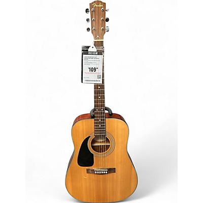 Used Fender DG10 Left Handed Natural Acoustic Guitar