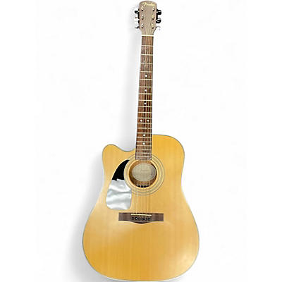 Used Fender DG10CE LH Natural Acoustic Electric Guitar