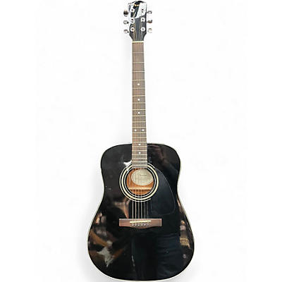 Used Fender DG11E Black Acoustic Electric Guitar