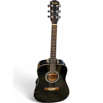 Used Fender DG11E Black Acoustic Electric Guitar