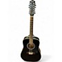 Used Fender DG16E12 Black 12 String Acoustic Electric Guitar Black
