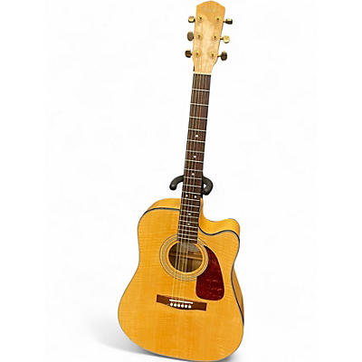 Used Fender DG220SCE Natural Acoustic Electric Guitar