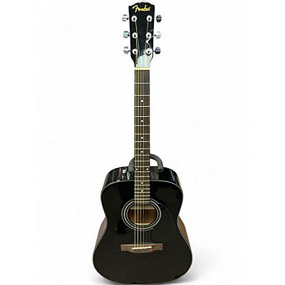 Used Fender DG60 Black Acoustic Guitar