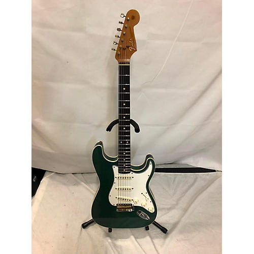 Fender Used Fender DOUBLE BOUND LIMITED STRATOCASTER JOURNEYMAN Sherwood Green Metallic Solid Body Electric Guitar Sherwood Green Metallic