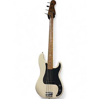 Used Fender Dee Dee Ramone Precision Bass White Electric Bass Guitar