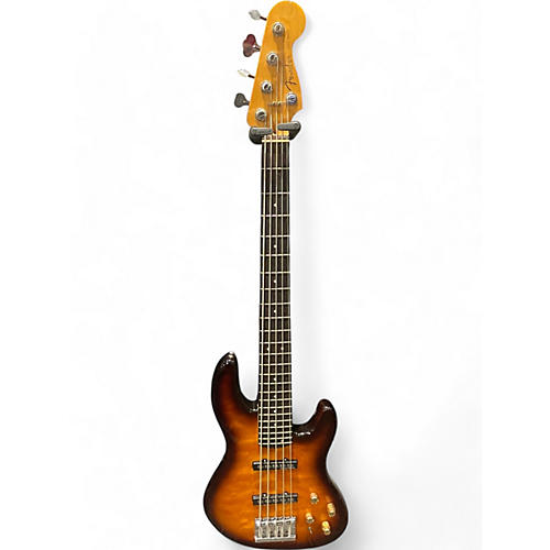 Fender Used Fender Deluxe Active Jazz Bass 24 3 Color Sunburst Electric Bass Guitar 3 Color Sunburst