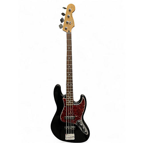 Used Fender Deluxe Active Jazz Bass Black Electric Bass Guitar Black