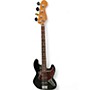 Used Fender Deluxe Active Jazz Bass Black Electric Bass Guitar Black