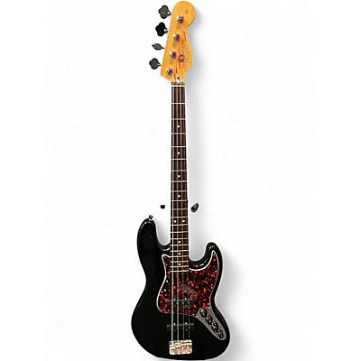Used Fender Deluxe Active Jazz Bass Black Electric Bass Guitar