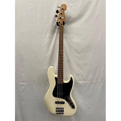 Used Fender Deluxe Active Jazz Bass Olympic White Electric Bass Guitar Olympic White