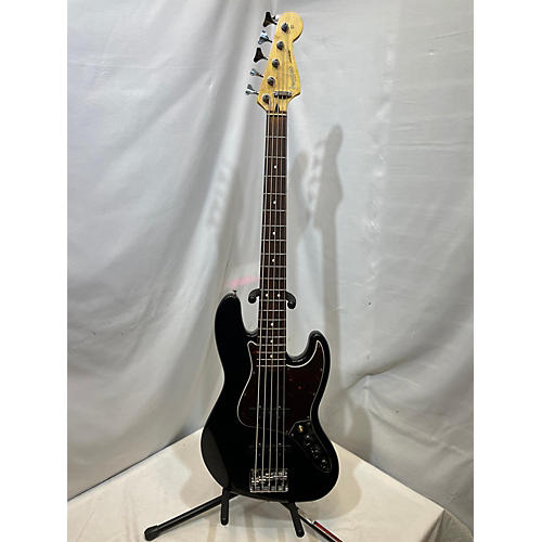 Used Fender Deluxe Active Jazz Bass V 5 String Black Electric Bass Guitar Black