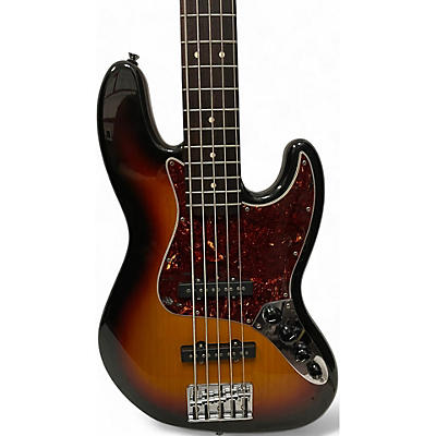 Fender Used Fender Deluxe Active Jazz Bass V 5 String Brown Sunburst Electric Bass Guitar