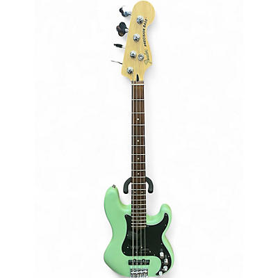 Used Fender Deluxe Active Precision Bass Special Surf Green Electric Bass Guitar