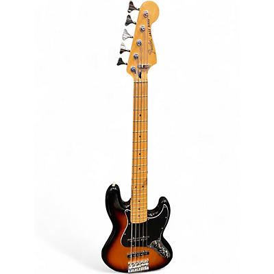 Used Fender Deluxe Active Precision Bass V 3 Color Sunburst Electric Bass Guitar