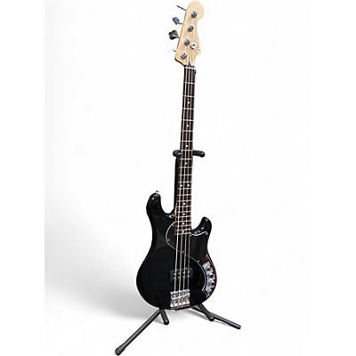 Used Fender Deluxe Dimension Bass Black Electric Bass Guitar