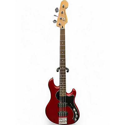 Used Fender Deluxe Dimension Bass Red Electric Bass Guitar