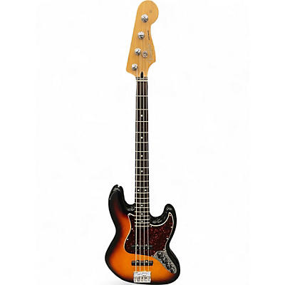Used Fender Deluxe Jazz Bass 2 Color Sunburst Electric Bass Guitar