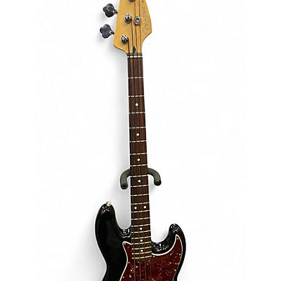 Used Fender Deluxe Jazz Bass Black Electric Bass Guitar