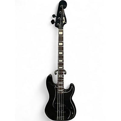 Used Fender Deluxe Jazz Bass Black Electric Bass Guitar