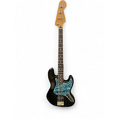 Used Fender Deluxe Jazz Bass Black Electric Bass Guitar