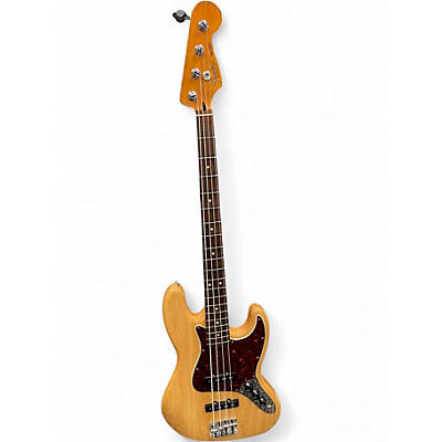 Used Fender Deluxe Jazz Bass Natural Electric Bass Guitar