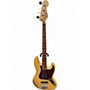 Used Fender Deluxe Jazz Bass Natural Electric Bass Guitar Natural