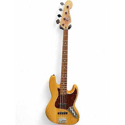 Used Fender Deluxe Jazz Bass Natural Electric Bass Guitar