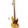 Used Fender Deluxe Jazz Bass Natural Electric Bass Guitar Natural