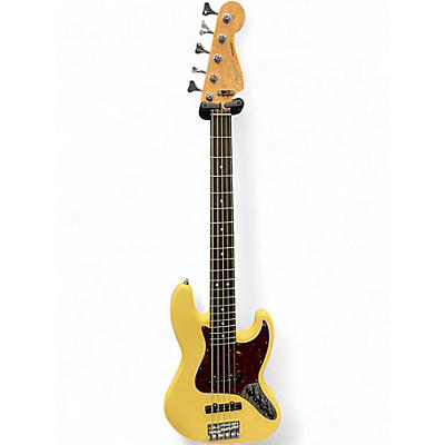 Used Fender Deluxe Jazz Bass V Olympic White Electric Bass Guitar