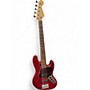 Used Fender Deluxe Jazz Bass V RED Electric Bass Guitar RED