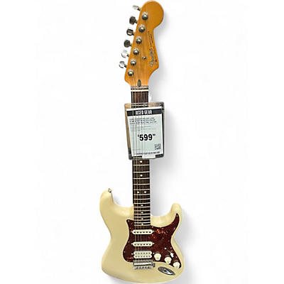 Used Fender Deluxe Lone Star Stratocaster Cream Solid Body Electric Guitar