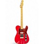 Used Fender Deluxe Nashville Power Telecaster Red Solid Body Electric Guitar Red