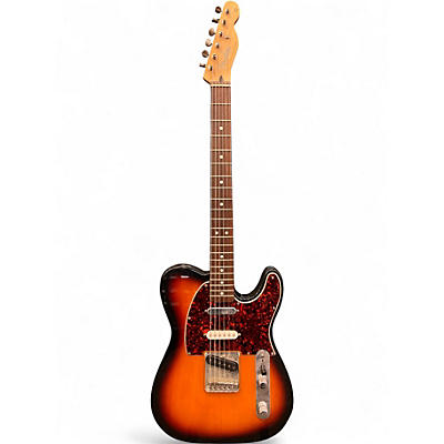 Used Fender Deluxe Nashville Telecaster 3 Color Sunburst Solid Body Electric Guitar