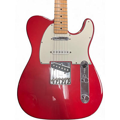 Used Fender Deluxe Nashville Telecaster Candy Apple Red Solid Body Electric Guitar