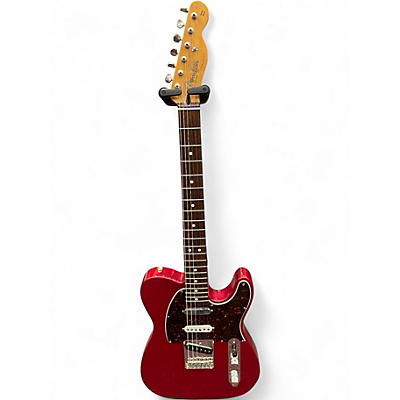 Used Fender Deluxe Nashville Telecaster Candy Apple Red Solid Body Electric Guitar