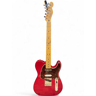 Used Fender Deluxe Nashville Telecaster Candy Apple Red Solid Body Electric Guitar