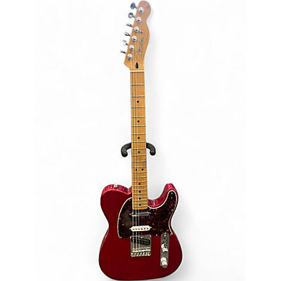 Used Fender Deluxe Nashville Telecaster Candy Apple Red Solid Body Electric Guitar